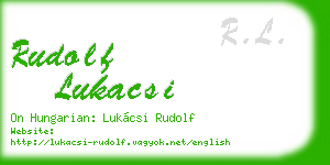 rudolf lukacsi business card